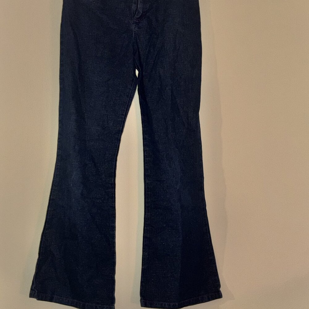 Xhilaration Holographic Glitter Y2K Flare Jeans - Iridescent Blue Purple